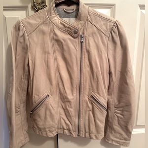 Rebecca Taylor pastel pink leather jacket